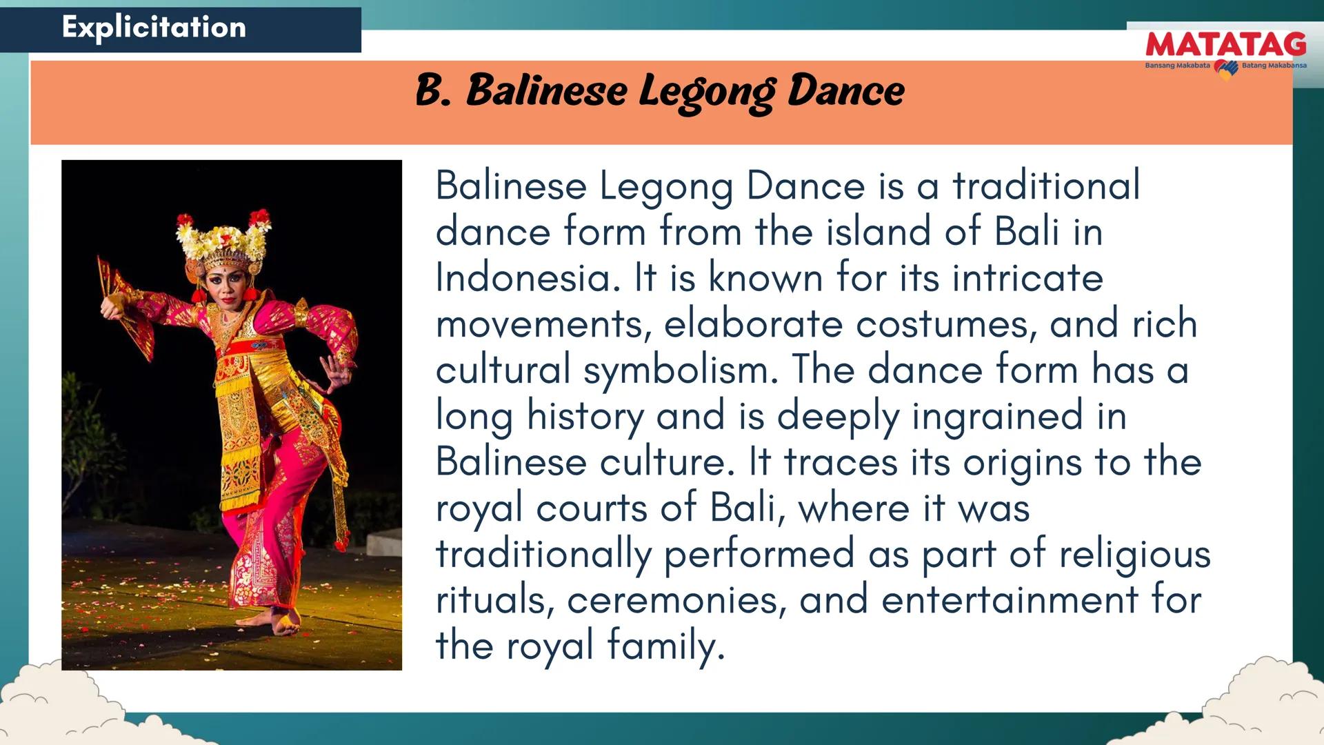 DepED
Q2 Music and Arts Week 3-4
TRADITIONAL
MATATAG
Bansang Makabata Batang Makabansa
ASIAN FOLK ARTS
AND NEW CREATIVE
TRENDS # Learn
