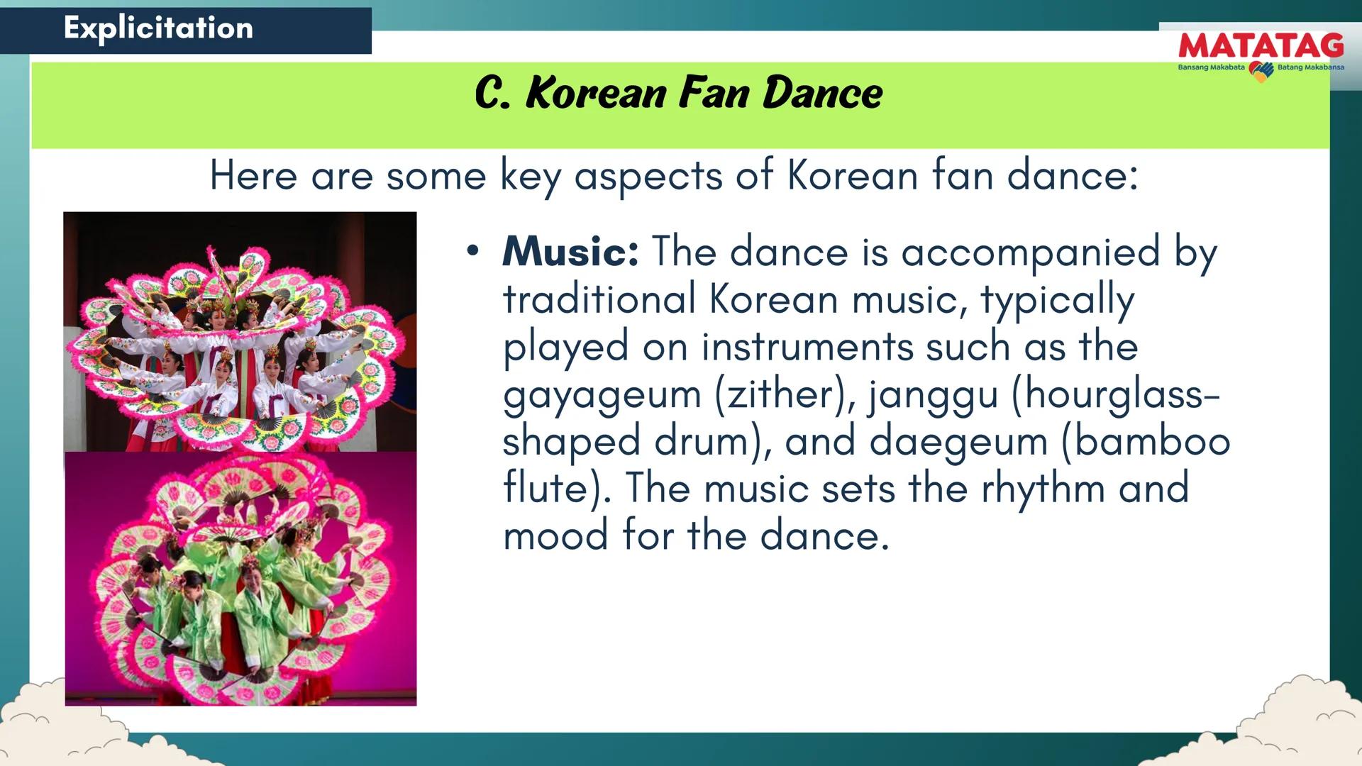 DepED
Q2 Music and Arts Week 3-4
TRADITIONAL
MATATAG
Bansang Makabata Batang Makabansa
ASIAN FOLK ARTS
AND NEW CREATIVE
TRENDS # Learn