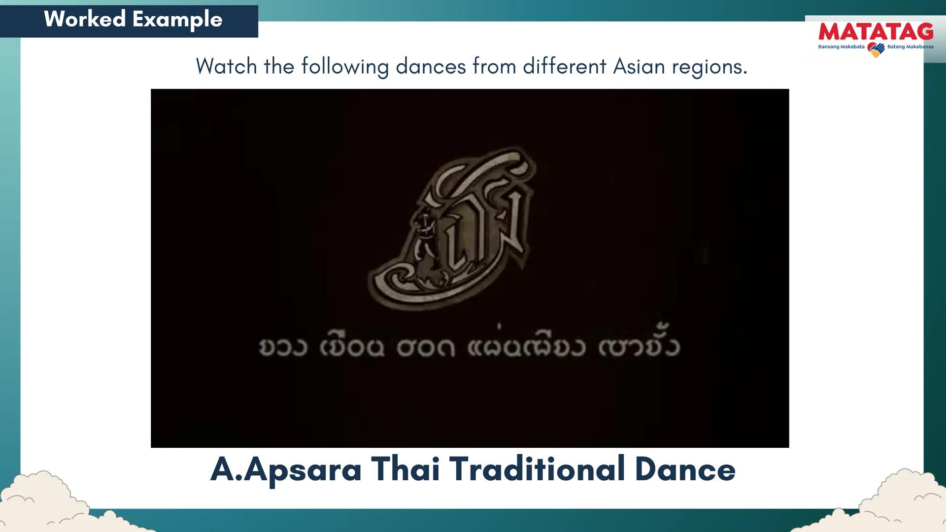 DepED
Q2 Music and Arts Week 3-4
TRADITIONAL
MATATAG
Bansang Makabata Batang Makabansa
ASIAN FOLK ARTS
AND NEW CREATIVE
TRENDS # Learn