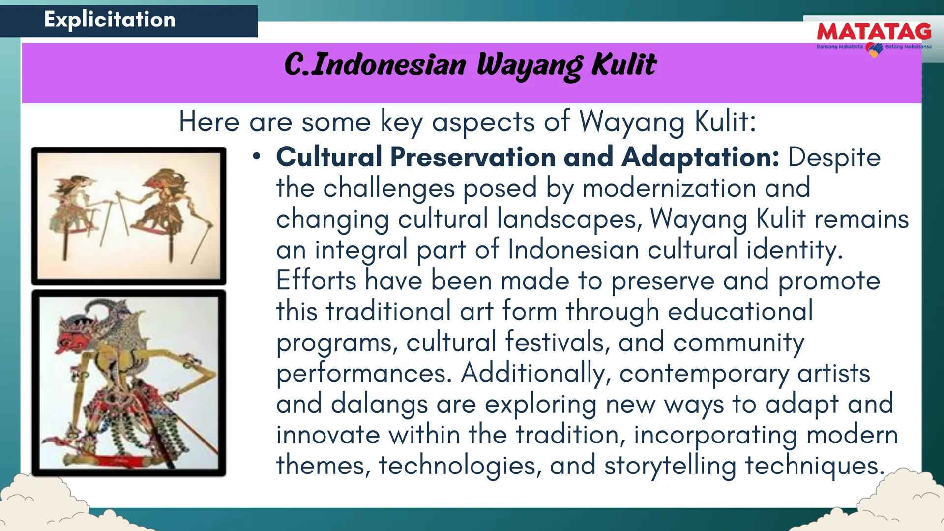 DepED
Q2 Music and Arts Week 3-4
TRADITIONAL
MATATAG
Bansang Makabata Batang Makabansa
ASIAN FOLK ARTS
AND NEW CREATIVE
TRENDS # Learn
