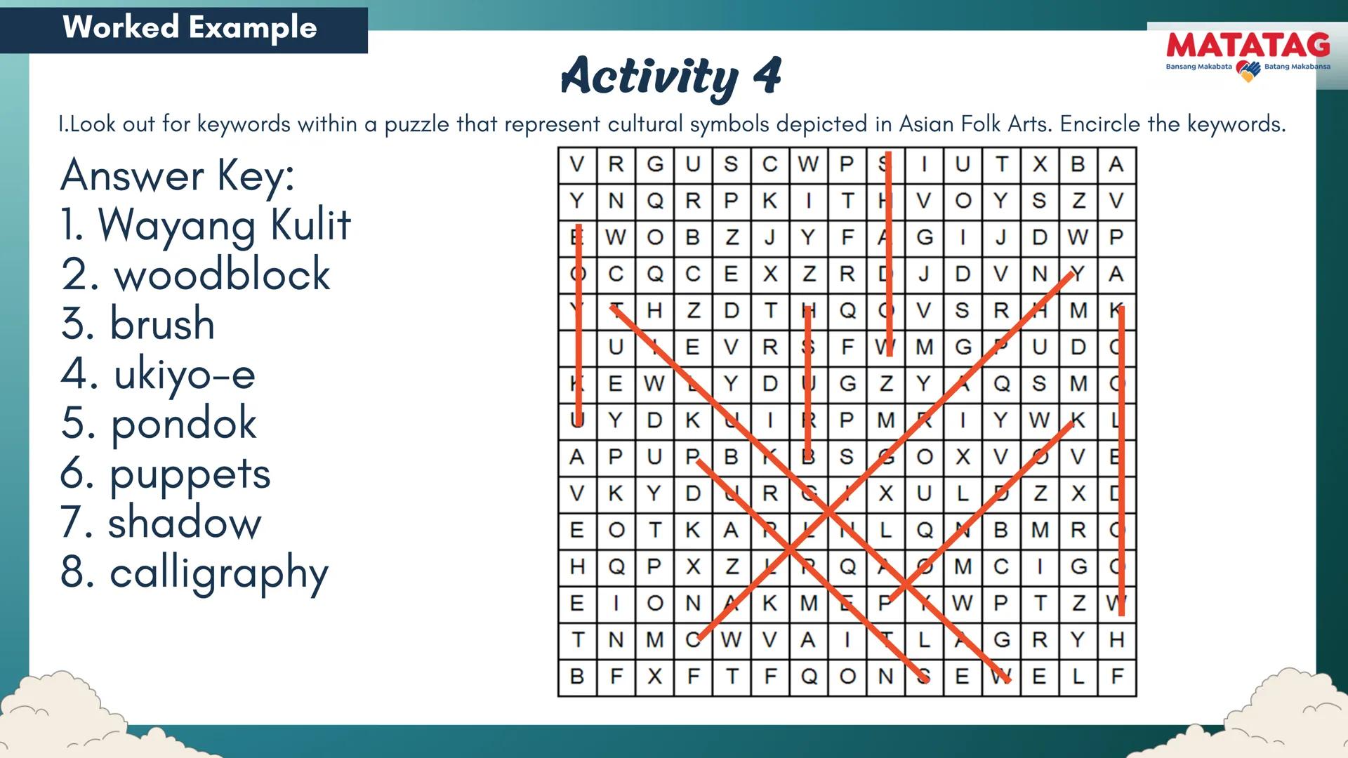DepED
Q2 Music and Arts Week 3-4
TRADITIONAL
MATATAG
Bansang Makabata Batang Makabansa
ASIAN FOLK ARTS
AND NEW CREATIVE
TRENDS # Learn
