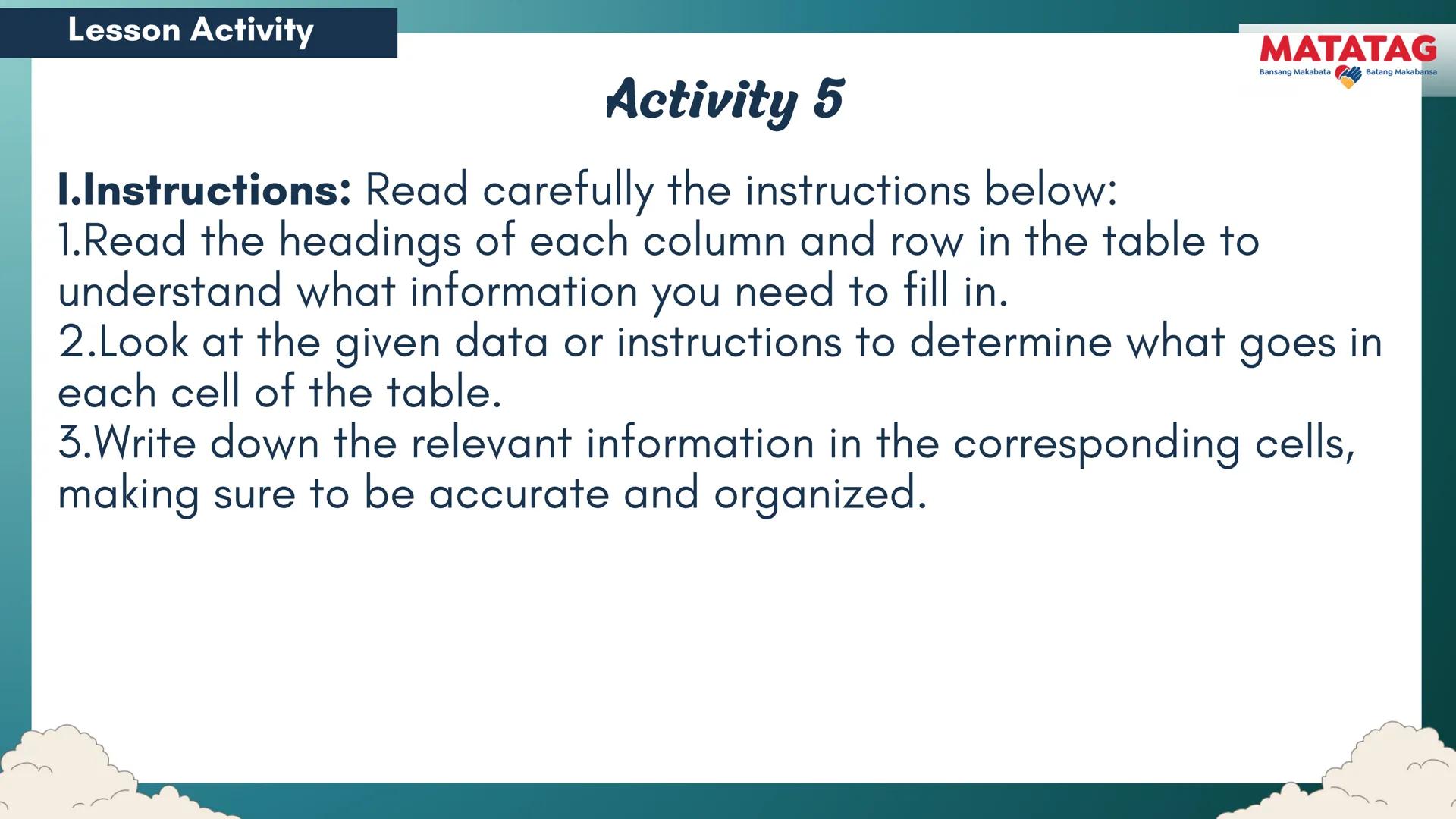DepED
Q2 Music and Arts Week 3-4
TRADITIONAL
MATATAG
Bansang Makabata Batang Makabansa
ASIAN FOLK ARTS
AND NEW CREATIVE
TRENDS # Learn