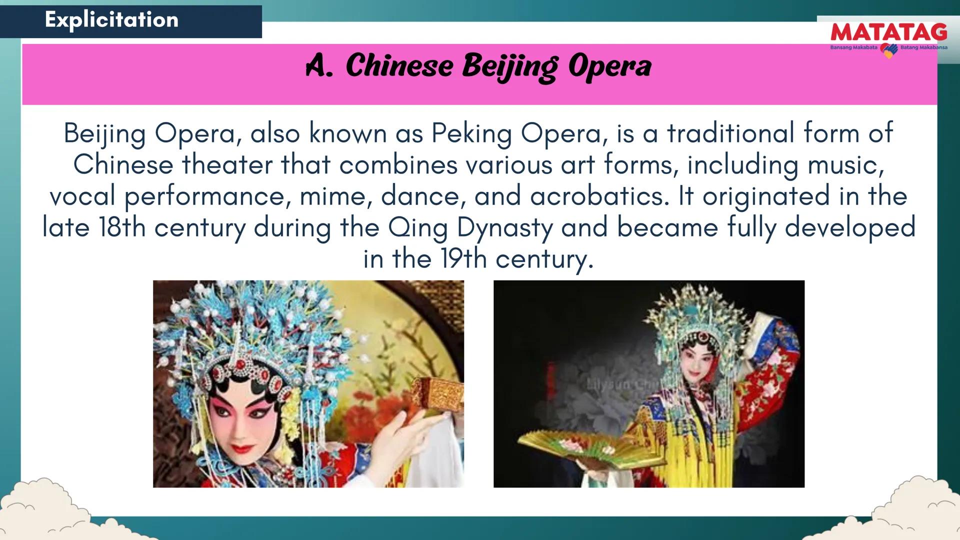DepED
Q2 Music and Arts Week 3-4
TRADITIONAL
MATATAG
Bansang Makabata Batang Makabansa
ASIAN FOLK ARTS
AND NEW CREATIVE
TRENDS # Learn