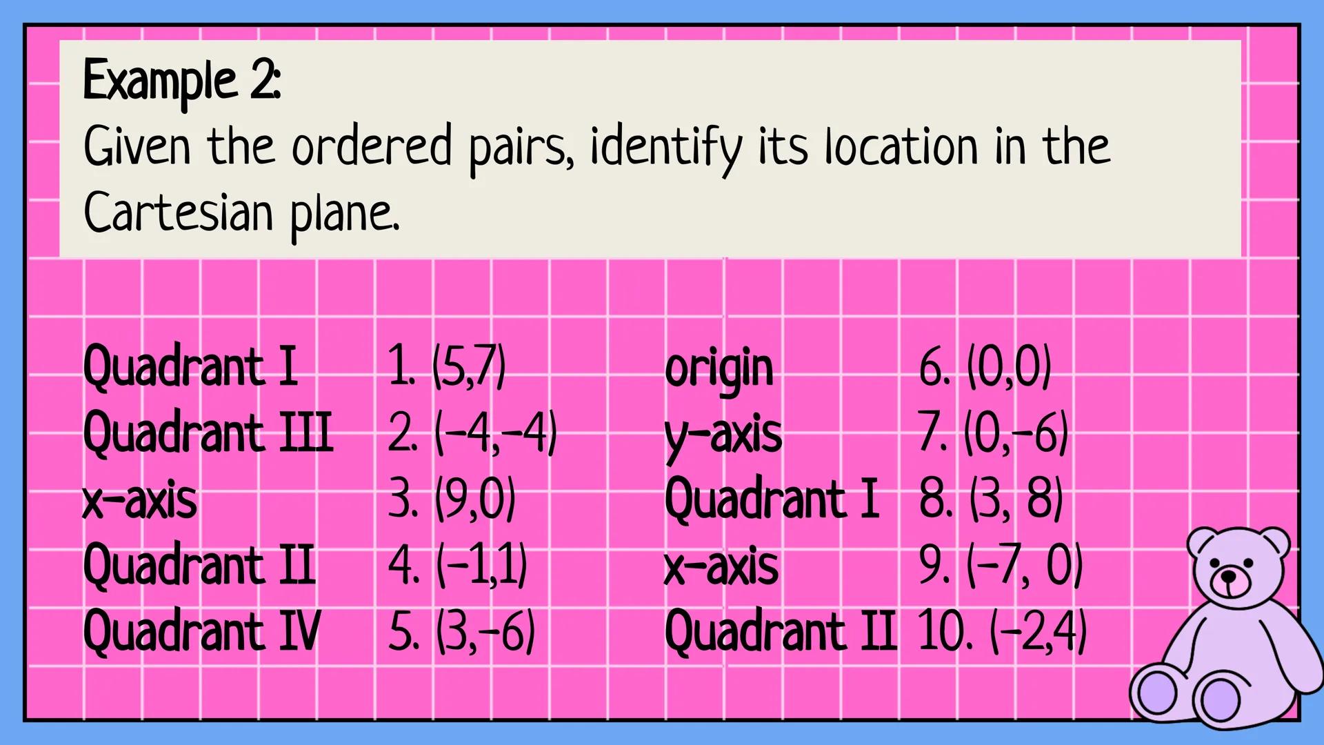 # MATH 8
CARTESIAN
COORDINATE
PLANE
Quarter 2, Week 1 If the horizontal number line
and the vertical number are
combined, a Cartesian plan