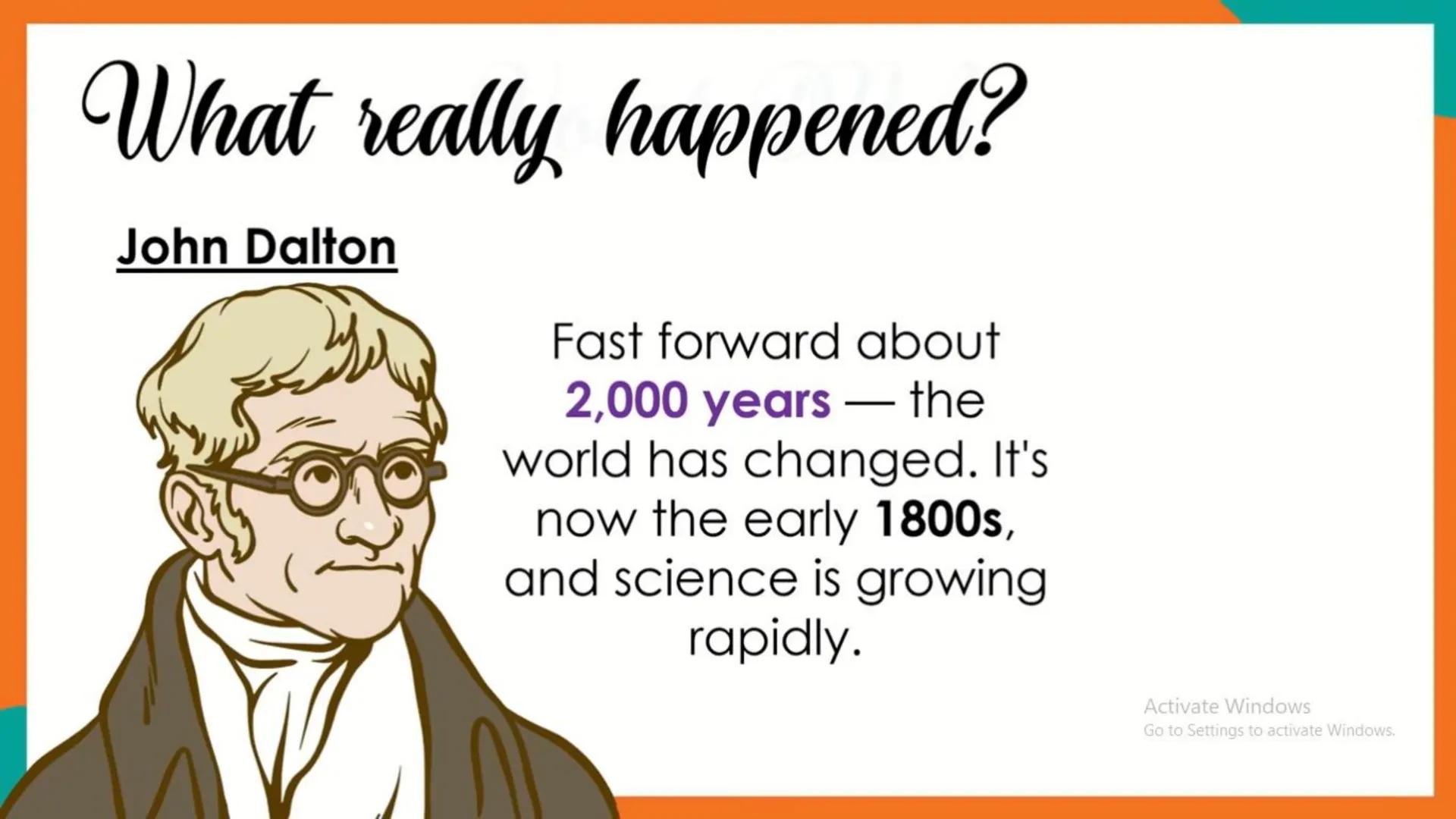 # Development of Atomic Theory
1. The idea of Atoms from Democritus to Dalton
2. Laws of Matter
3. The Discovery of Electrons by J.J. Thoms