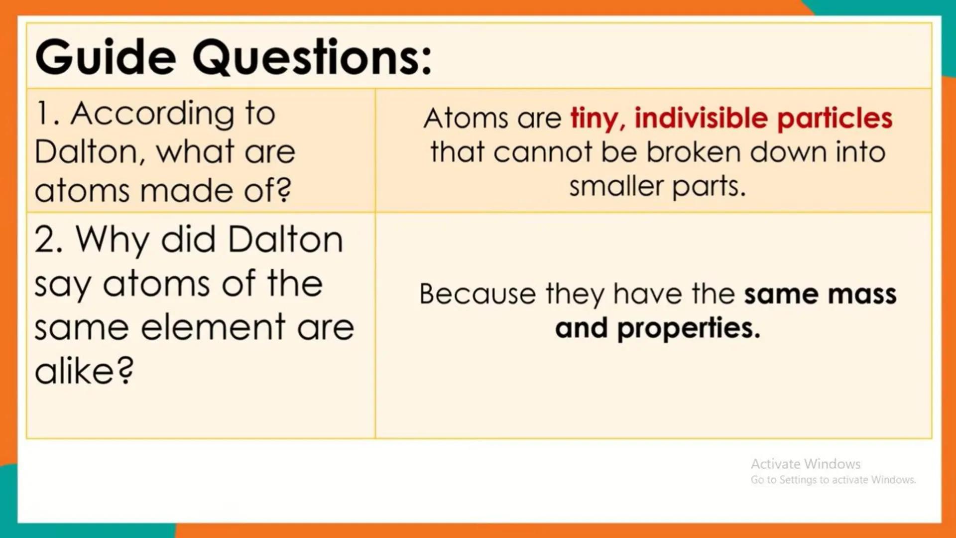 # Development of Atomic Theory
1. The idea of Atoms from Democritus to Dalton
2. Laws of Matter
3. The Discovery of Electrons by J.J. Thoms