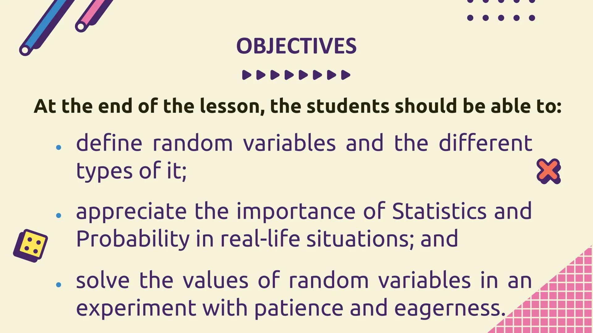 # STATISTICS
# AND
# PROBABILITY
GRADE
11 Almighty GOD and FATHER,
Maker of the Heavens and the Earth,
Giver of light and author of all