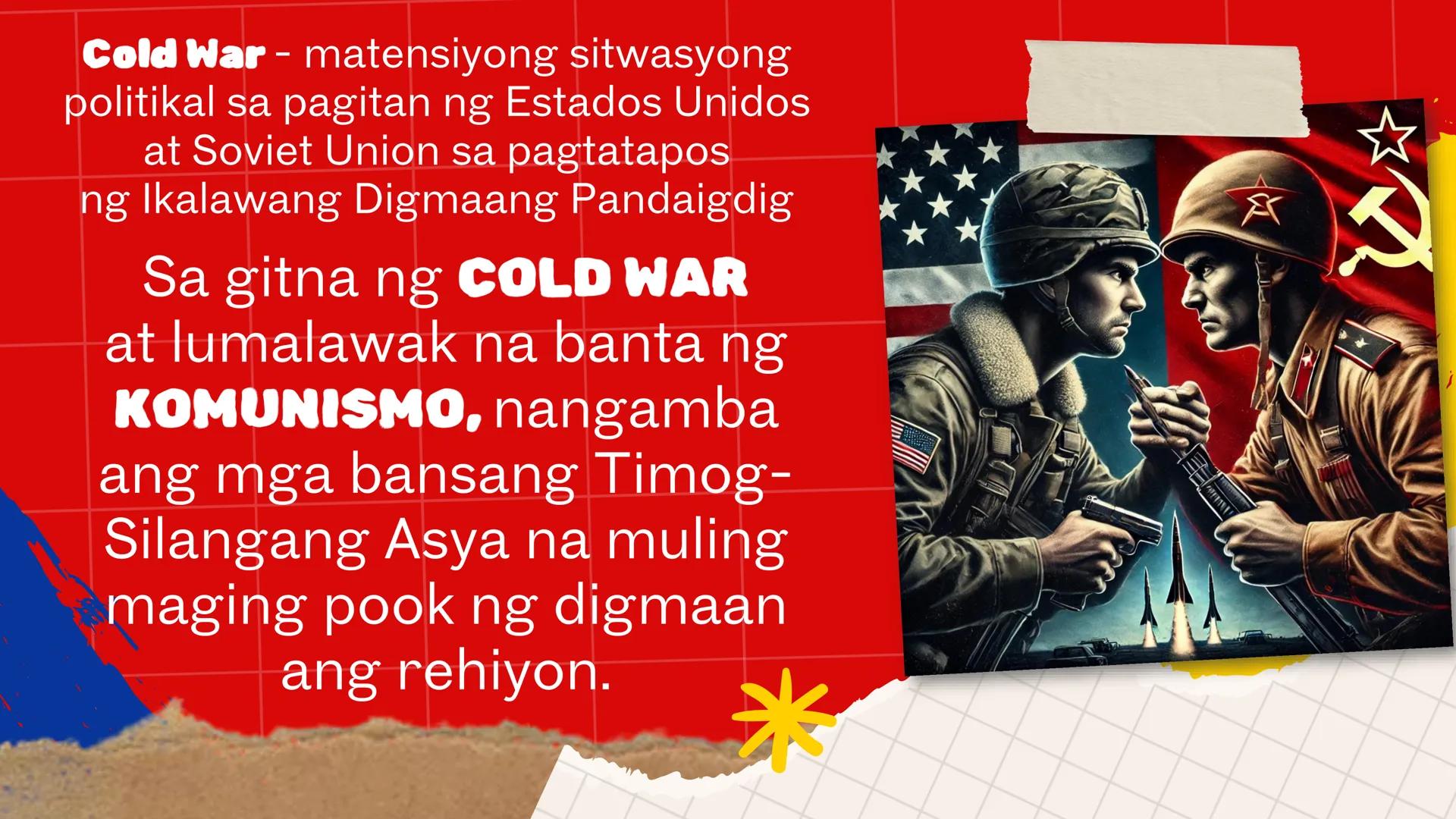 DepED
MATATAG
BAGONG PILIPINAS
*
ZOPFAN
ASEAN CONCORD
AFTA
SEANWFZ ASEAN VISION
TAGUMPAY
ng ASEAN
sa Pagkamit ng Kaunlaran
at Kapayapaan sa