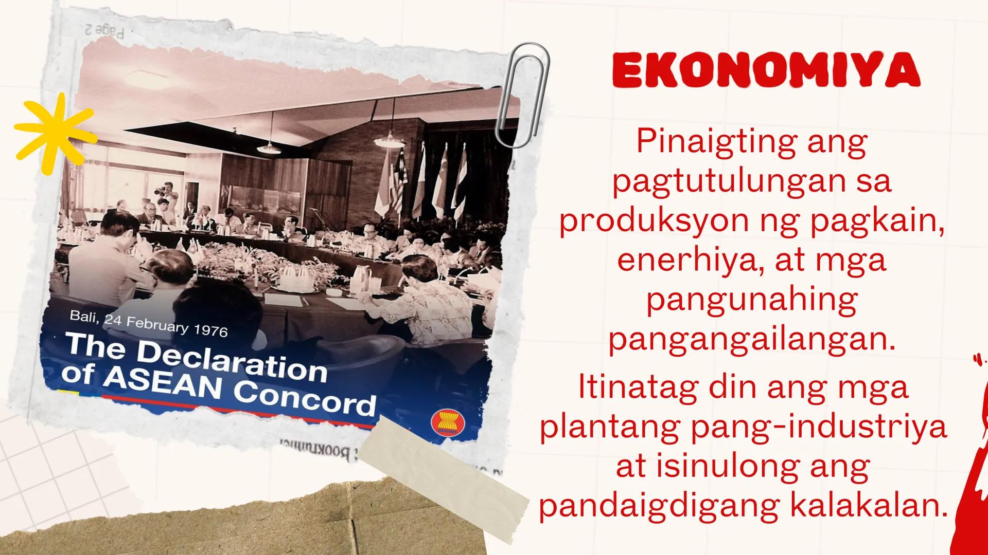 DepED
MATATAG
BAGONG PILIPINAS
*
ZOPFAN
ASEAN CONCORD
AFTA
SEANWFZ ASEAN VISION
TAGUMPAY
ng ASEAN
sa Pagkamit ng Kaunlaran
at Kapayapaan sa