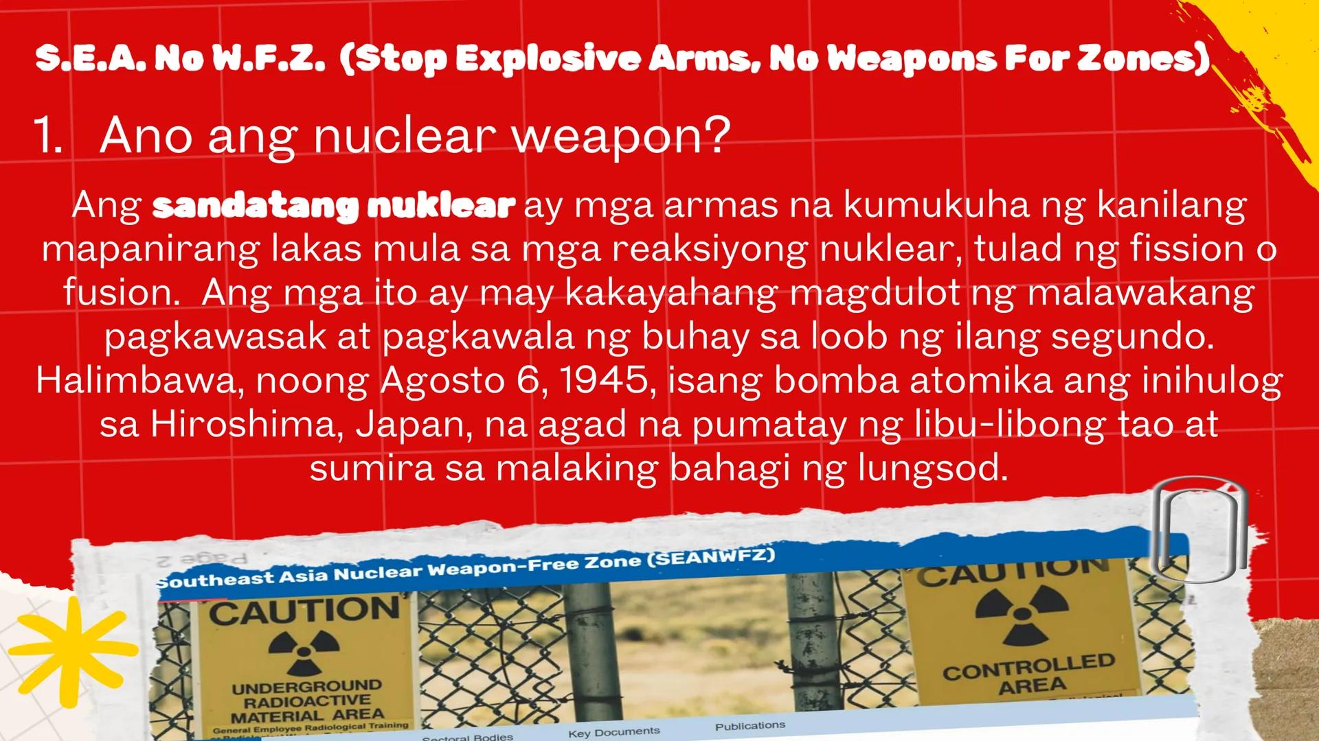 DepED
MATATAG
BAGONG PILIPINAS
*
ZOPFAN
ASEAN CONCORD
AFTA
SEANWFZ ASEAN VISION
TAGUMPAY
ng ASEAN
sa Pagkamit ng Kaunlaran
at Kapayapaan sa