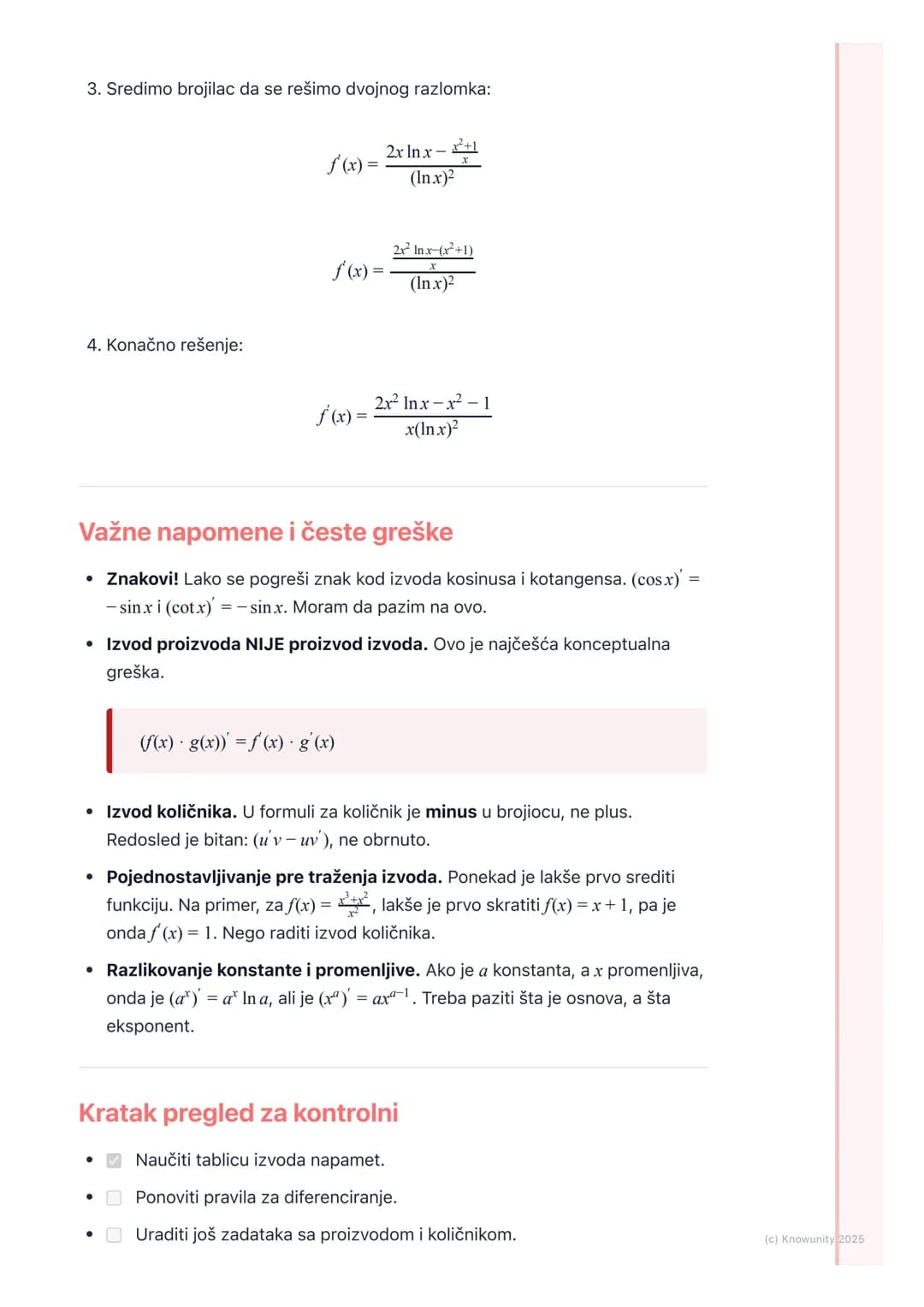 # Izvodi elementarnih funkcija
## Uvod u izvode elementarnih funkcija
Izvodi su jedan od fundamentalnih koncepata u diferencijalnom računu