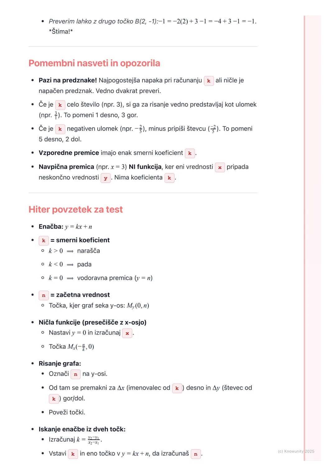 # Linearna funkcija
Kaj je linearna funkcija?
Linearna funkcija je ena izmed osnovnih funkcij v matematiki. Opisuje
odvisnost med dvema ko