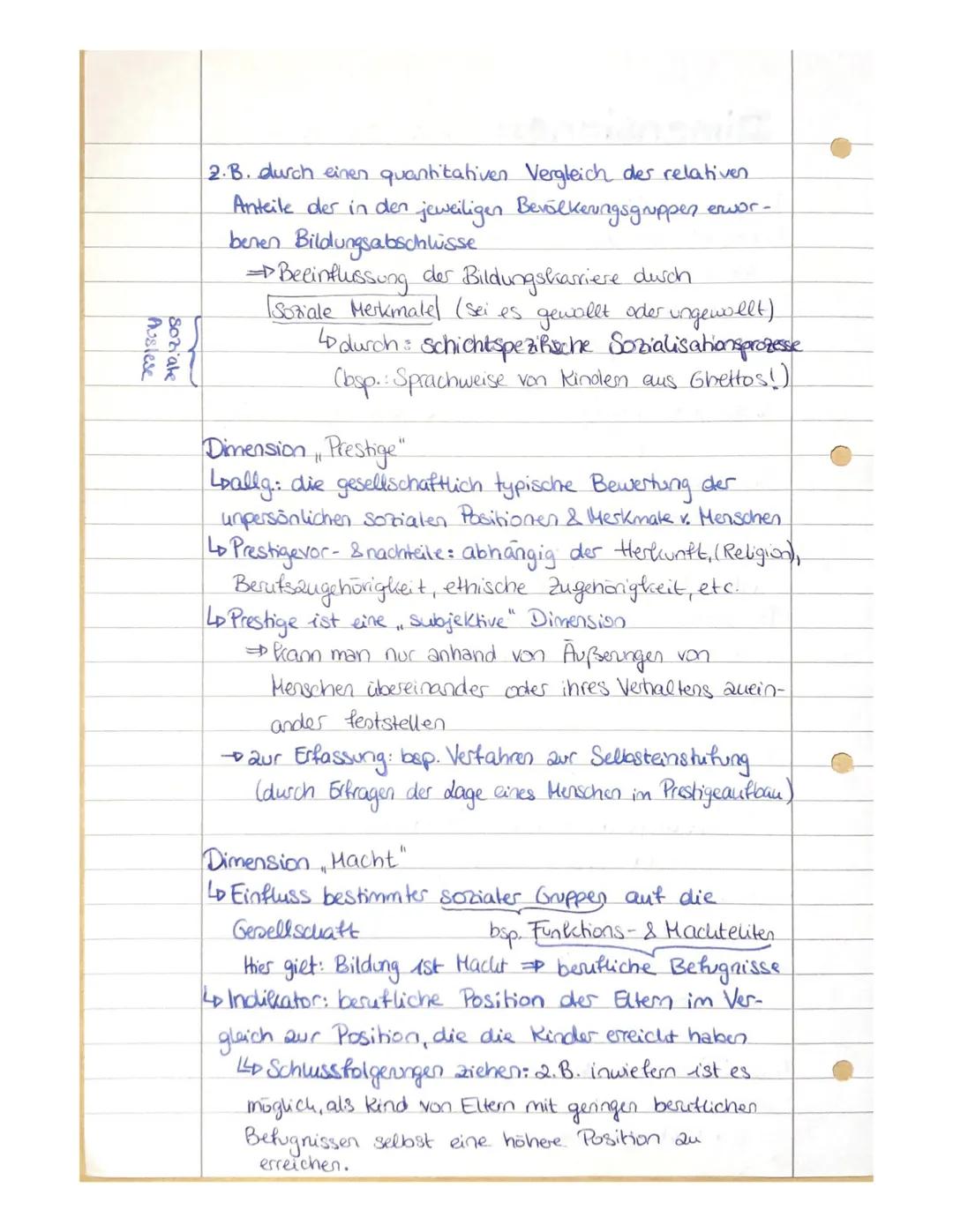 # Soziale Ungleichheit
Lo Definition: Soziale Ungleichheit
• dauerhaft ungleiche Verteilung von Ressourcen, die
im Rahmen einer Gesellscha