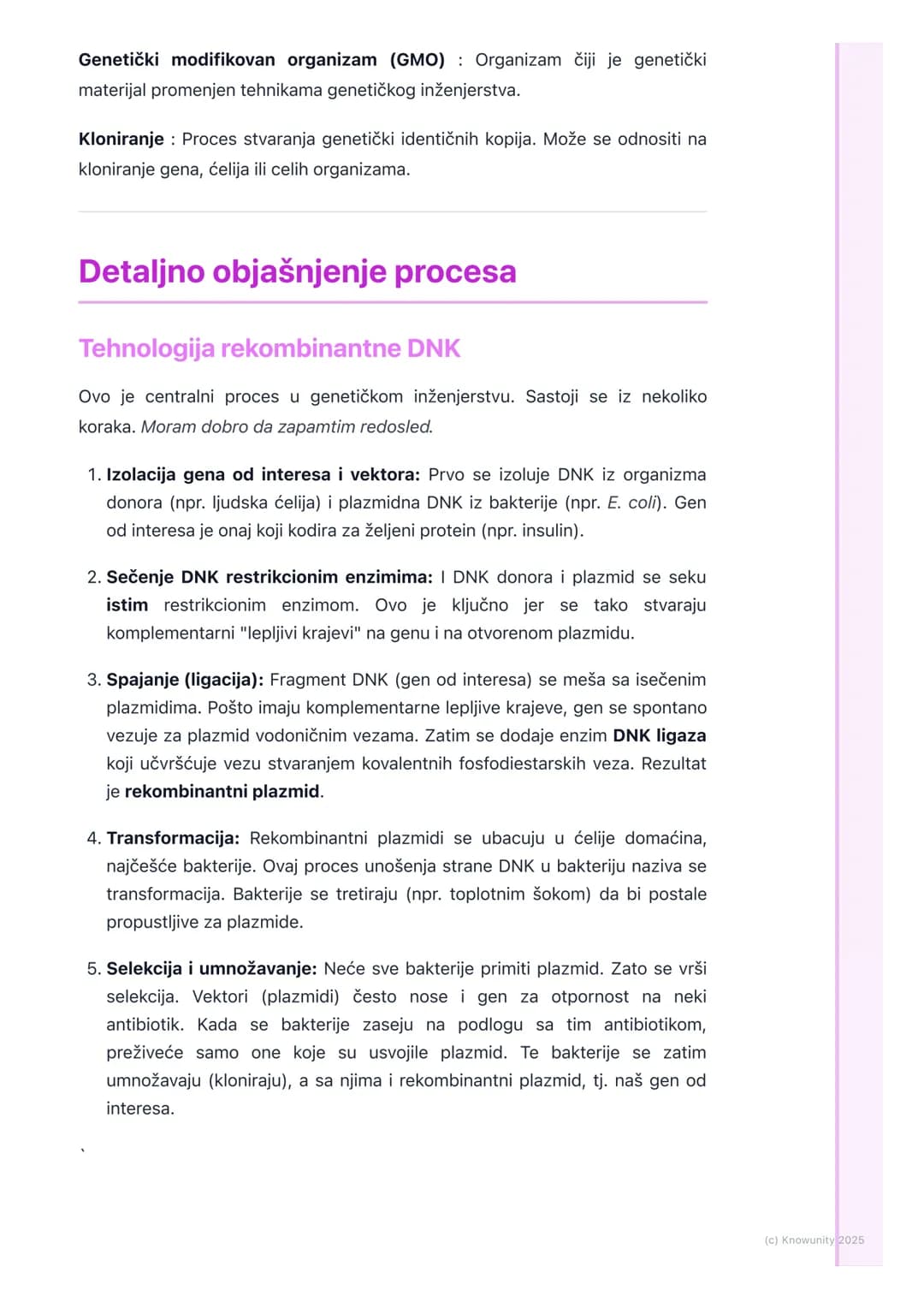 # Genetičko inženjerstvo i
biotehnologija
Uvod u genetičko inženjerstvo i
biotehnologiju
Genetičko inženjerstvo je skup tehnika kojima se