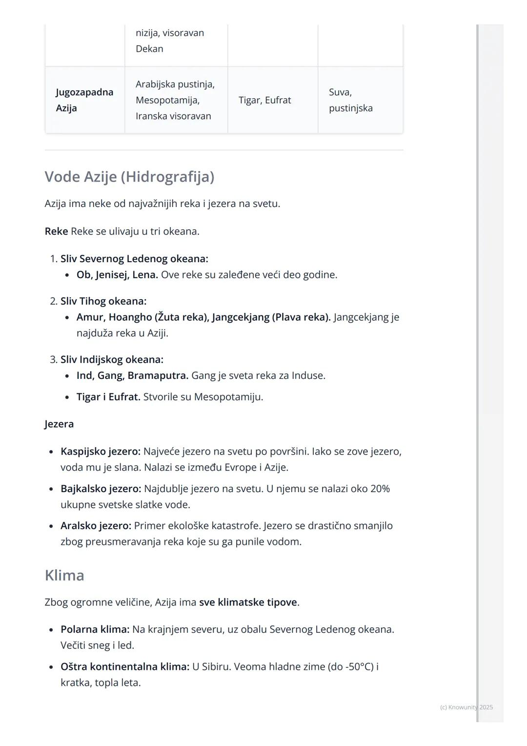 # Azija
Opšte odlike Azije
Azija je najveći kontinent po površini i najnaseljeniji kontinent na svetu.
Zovu je "kontinent kontrasta" jer i