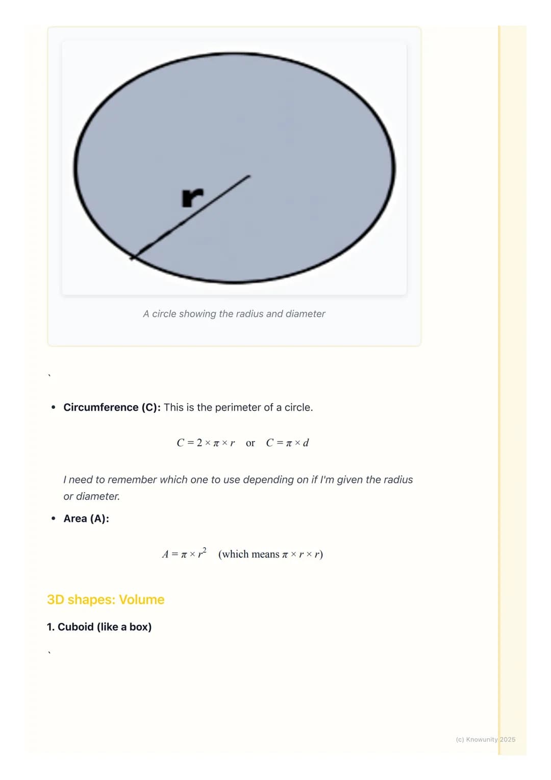# Perimeter, Area, and Volume
What this is all about
Perimeter, Area, and Volume are ways to measure shapes. It's practical stuff
we use a