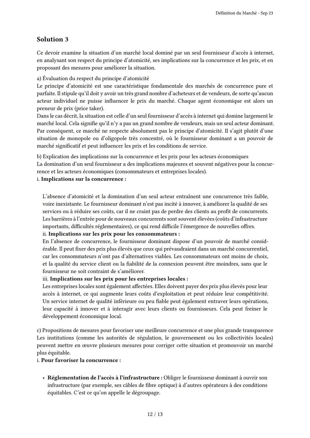 # Définition du Marché
Généré par Knowunity.fr - Sep 23
Description: Cet examen couvre la définition, les caractéristiques et les acteurs